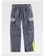 PANTALONE DA LAVORO MULTITASCHE PROTEZIONE ALLE GINOCCHIA RINFORZI NEI GLUTEI