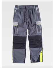 PANTALONE DA LAVORO MULTITASCHE PROTEZIONE ALLE GINOCCHIA RINFORZI NEI GLUTEI