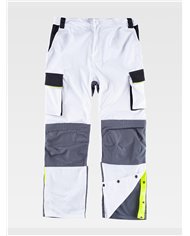 PANTALONE DA LAVORO MULTITASCHE PROTEZIONE ALLE GINOCCHIA RINFORZI NEI GLUTEI