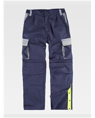 PANTALONE DA LAVORO MULTITASCHE PROTEZIONE ALLE GINOCCHIA RINFORZI NEI GLUTEI