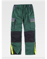 PANTALONE DA LAVORO MULTITASCHE PROTEZIONE ALLE GINOCCHIA RINFORZI NEI GLUTEI