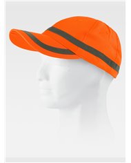 CAPPELLO VISIERA CURVA 6 PANNELLI ALTA VISIBILITA