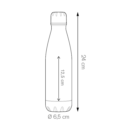 Borraccia alluminio 500ml – Alum drink 500 – PC484